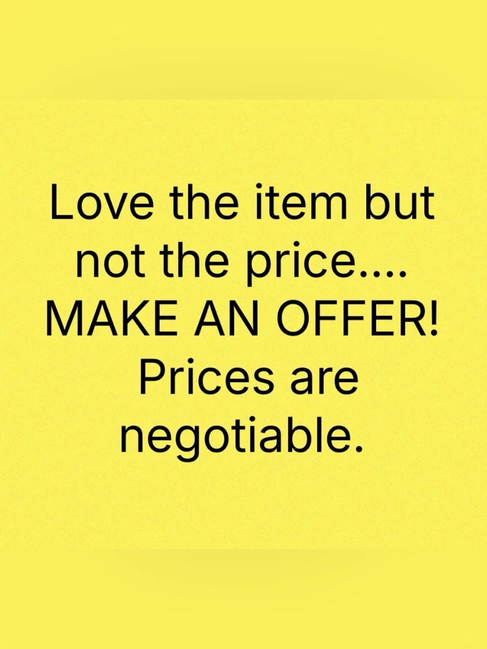 Yellow Home Office Sign - MAKE AN OFFER